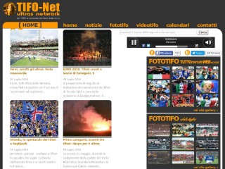 Screenshot sito: TifoNet