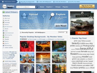 Screenshot sito: Desktop Nexus
