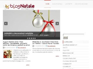 Screenshot sito: Blognatale.com