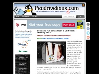 Screenshot sito: PendriveLinux