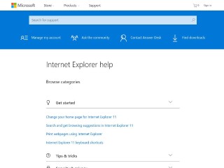 Screenshot sito: Microsoft Internet Explorer