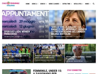 Screenshot sito: Calcio Femminile Italiano