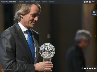 Screenshot sito: Roberto Mancini