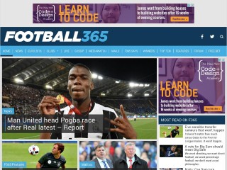 Screenshot sito: Football365.com