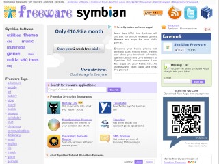 Screenshot sito: Symbian-Freeware.com