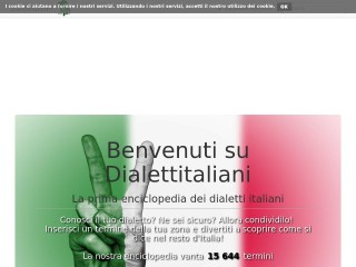 Screenshot sito: Dialettitaliani.it
