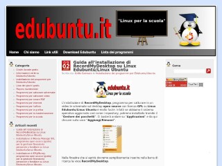 Screenshot sito: Edubuntu.it