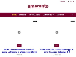 Screenshot sito: AmarantoMagazine