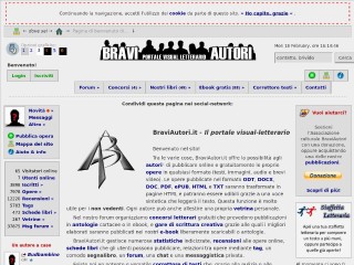 Screenshot sito: BraviAutori.it
