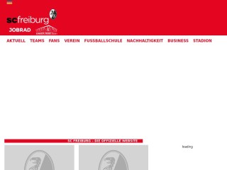Screenshot sito: Friburgo SC
