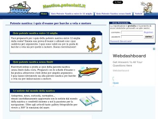 Screenshot sito: Nautica Patentati