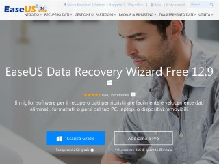 Screenshot sito: Data Recovery Wizard Free
