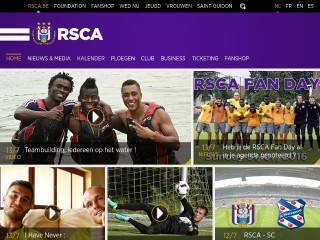 Screenshot sito: Anderlecht