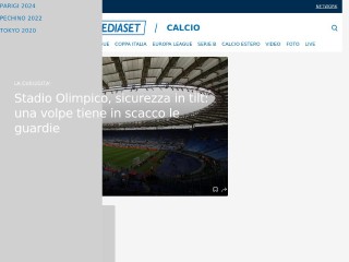 Screenshot sito: SportMediaset Calcio
