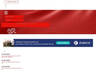 Screenshot sito: Associazione Svizzera Football